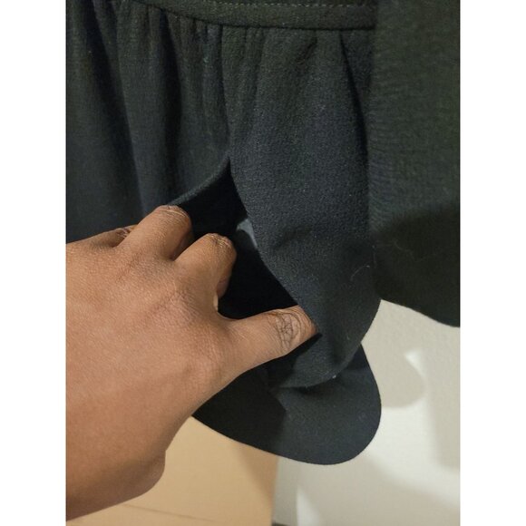 Lafayette 148 New York Virgin Wool Black Jacket Full Zip 3/4 Bell Sleeve Wmn 14 - Picture 6 of 11